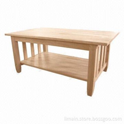Coffee Table with Classic Mission Style, Sized 42 x 24 x 18-inch